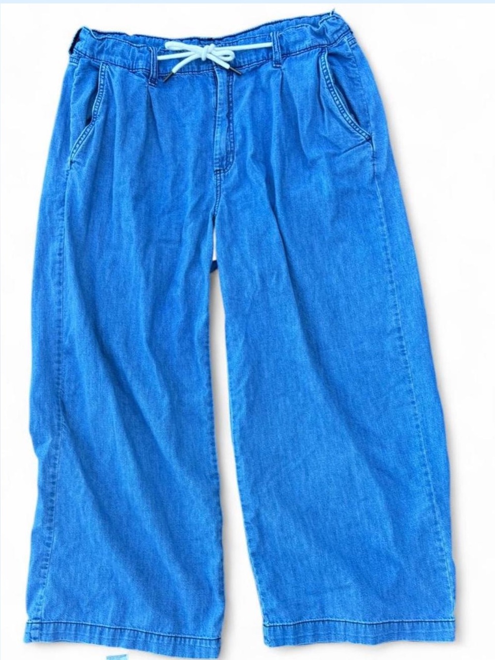 Old Navy Drapey Drawcord Wide Leg Denim Pants - Women’s size 16